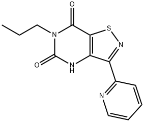 Isothiazolo[4,5-d]pyrimidine-5,7(4H,6H)-dione, 6-propyl-3-(2-pyridinyl)- Structure