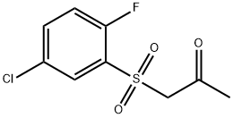 1-[(5-Chloro-2-fluorophenyl)sulfonyl]propan-2-one 구조식 이미지