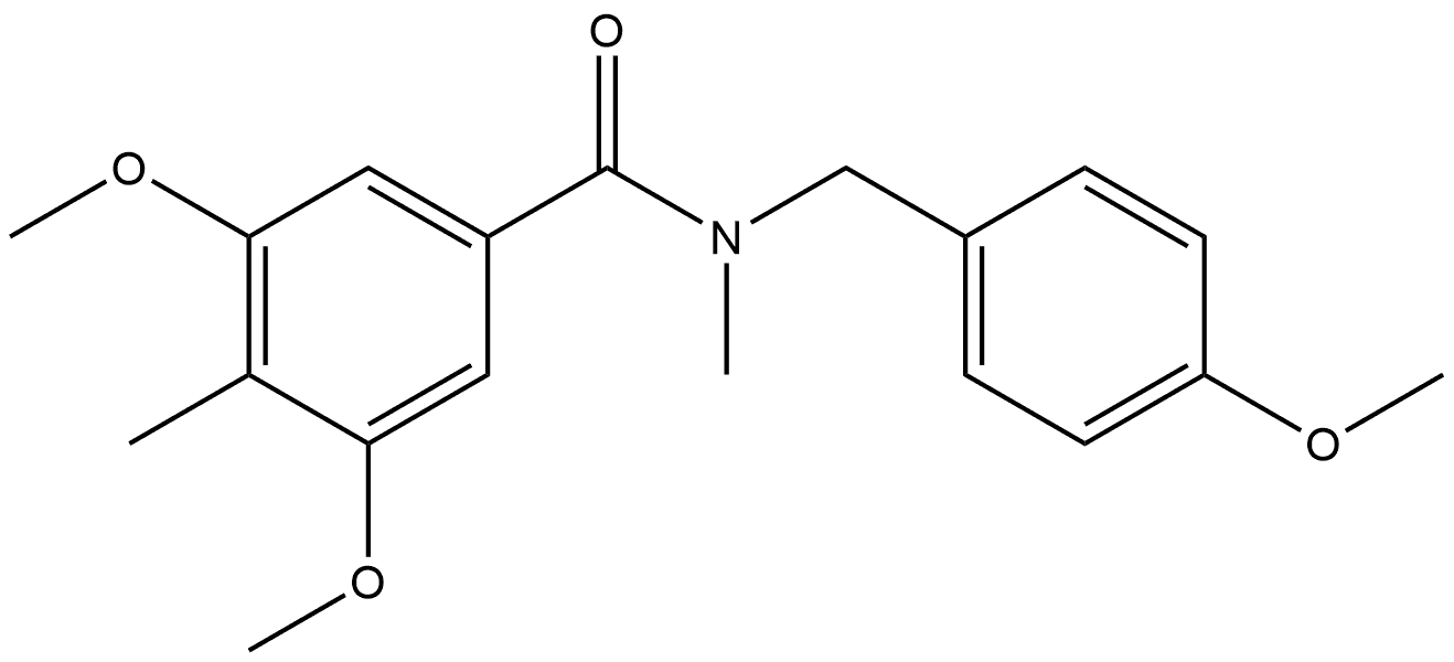 3,5-Dimethoxy-N-[(4-methoxyphenyl)methyl]-N,4-dimethylbenzamide Structure