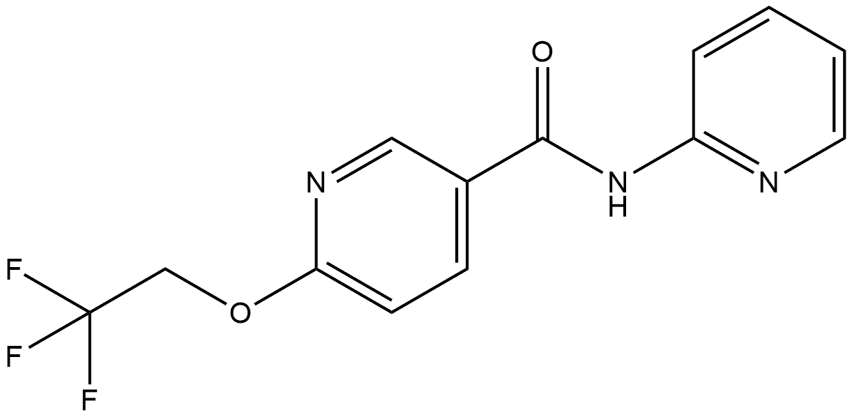N-2-Pyridinyl-6-(2,2,2-trifluoroethoxy)-3-pyridinecarboxamide Structure
