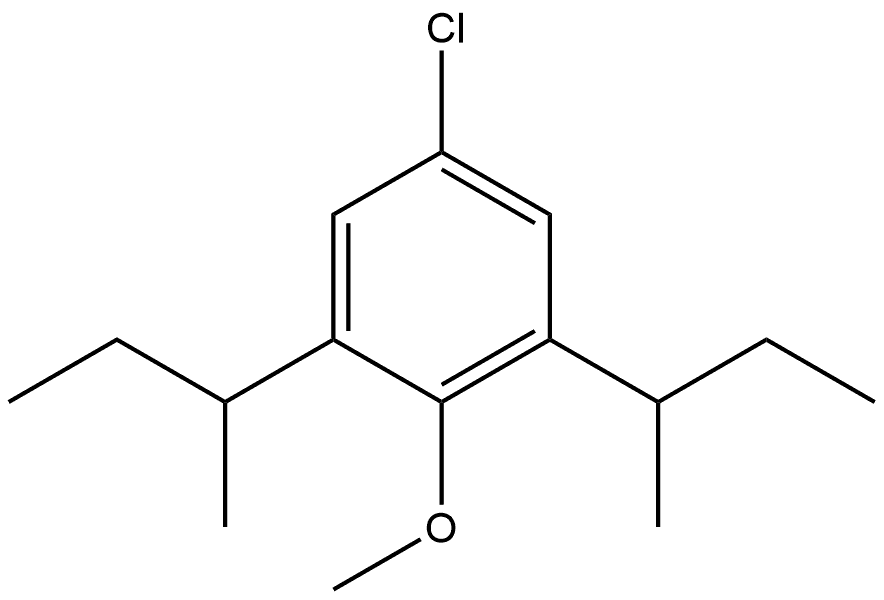 5-Chloro-2-methoxy-1,3-bis(1-methylpropyl)benzene Structure