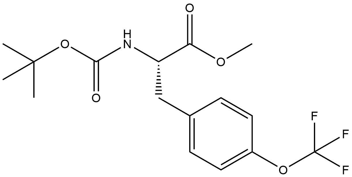 Methyl 2-(Boc-amino)-3-[4-(trifluoromethoxy)phenyl]propanoate Structure