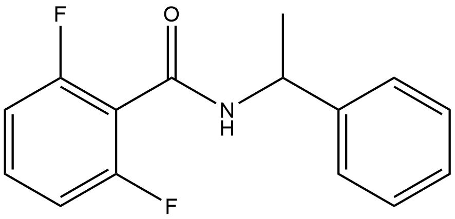 2,6-Difluoro-N-(1-phenylethyl)benzamide Structure