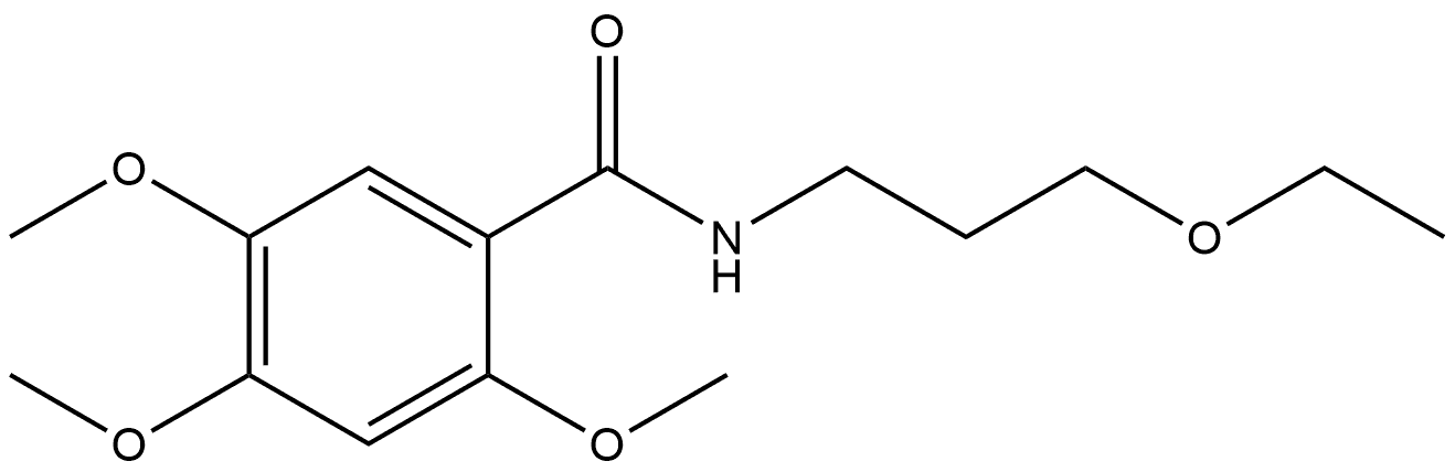 N-(3-Ethoxypropyl)-2,4,5-trimethoxybenzamide Structure