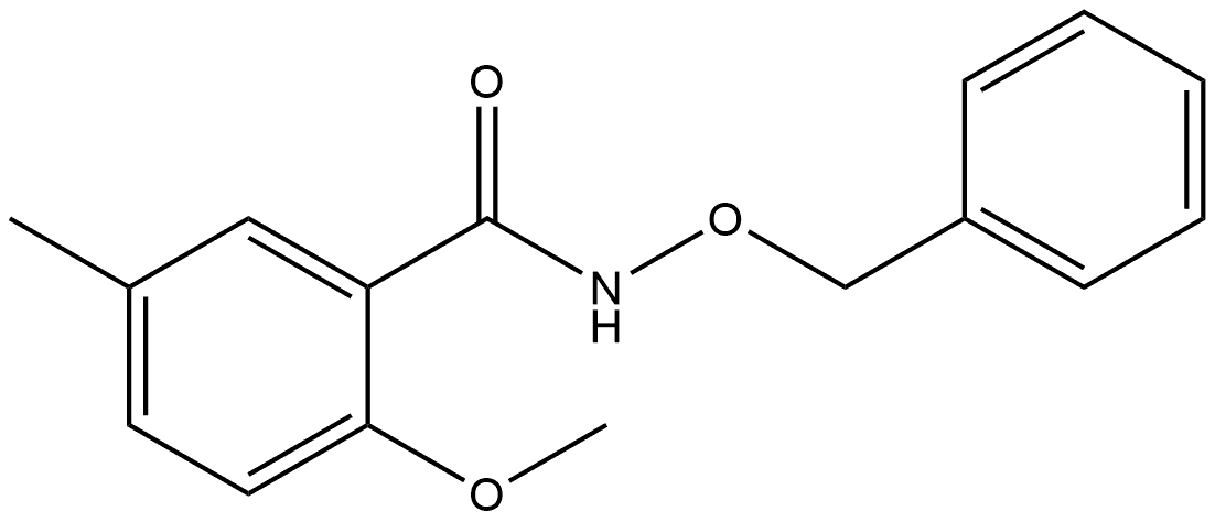 2-Methoxy-5-methyl-N-(phenylmethoxy)benzamide Structure