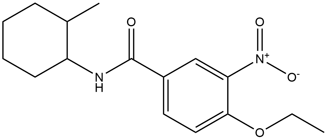 4-ethoxy-N-(2-methylcyclohexyl)-3-nitrobenzamide Structure