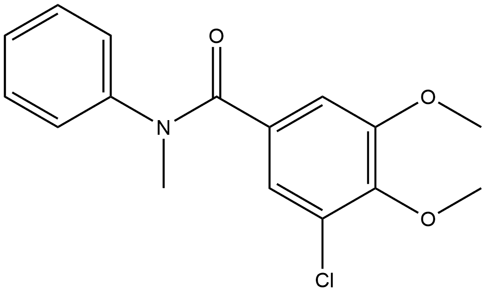 3-Chloro-4,5-dimethoxy-N-methyl-N-phenylbenzamide Structure