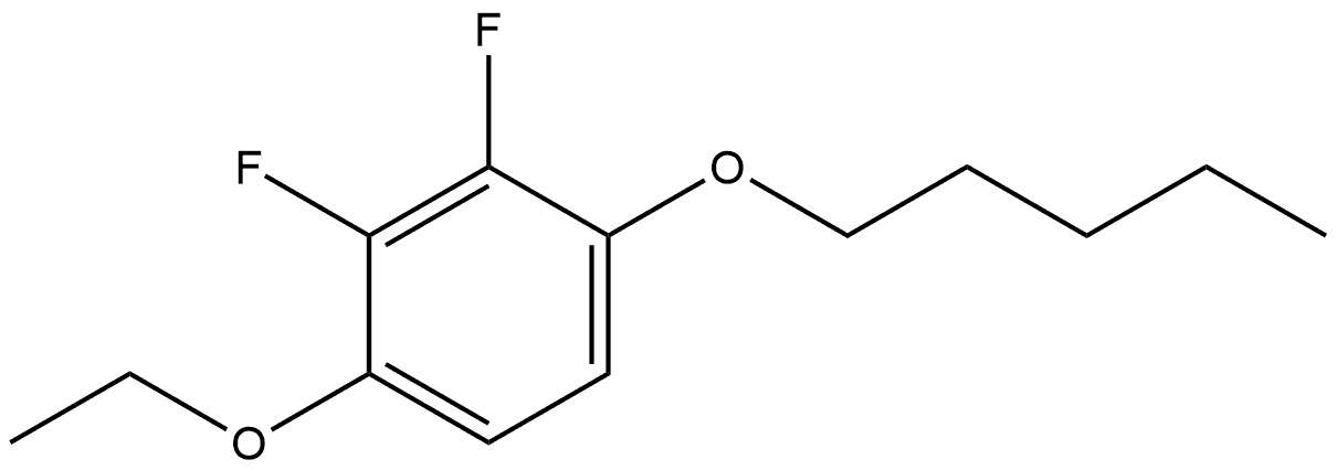 1-Ethoxy-2,3-difluoro-4-(pentyloxy)benzene Structure