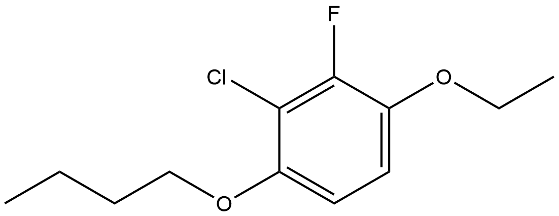 1-Butoxy-2-chloro-4-ethoxy-3-fluorobenzene Structure