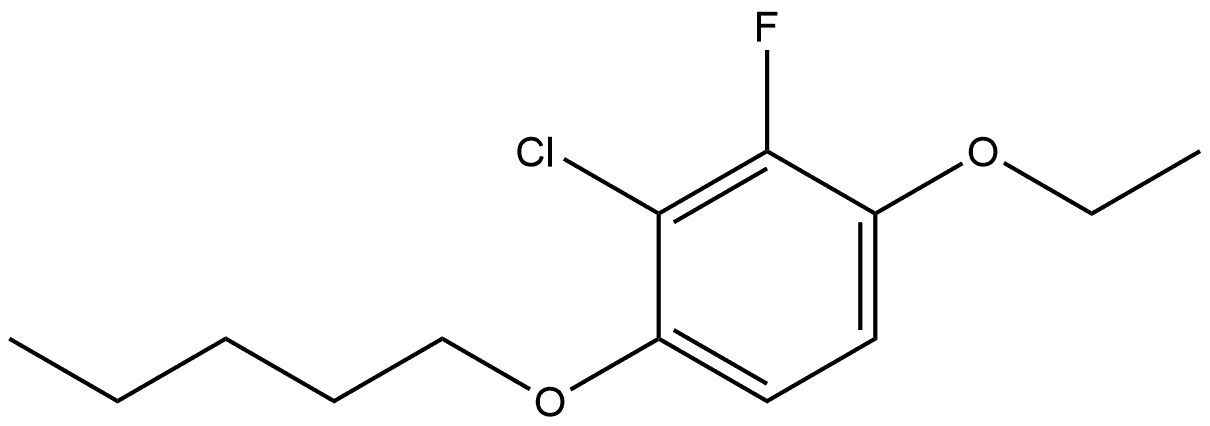 2-Chloro-4-ethoxy-3-fluoro-1-(pentyloxy)benzene Structure