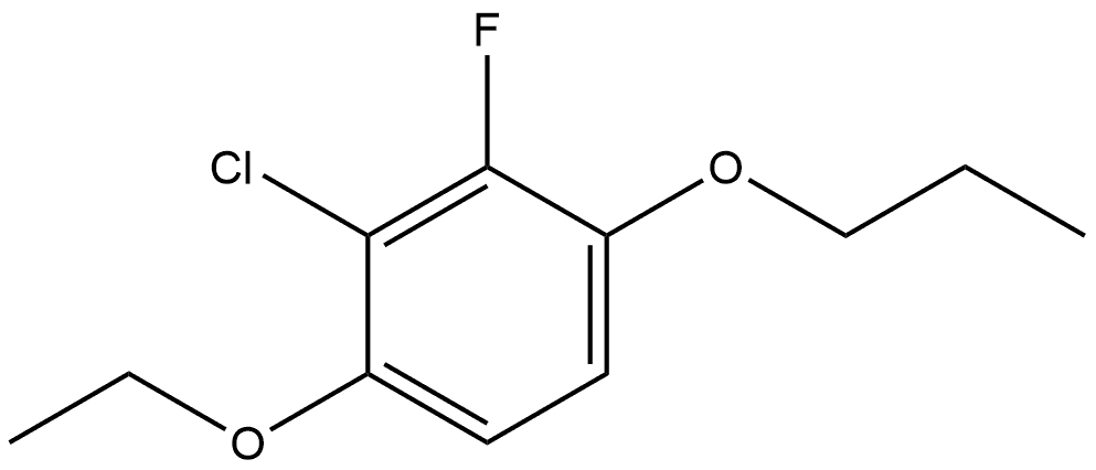 2-Chloro-1-ethoxy-3-fluoro-4-propoxybenzene Structure