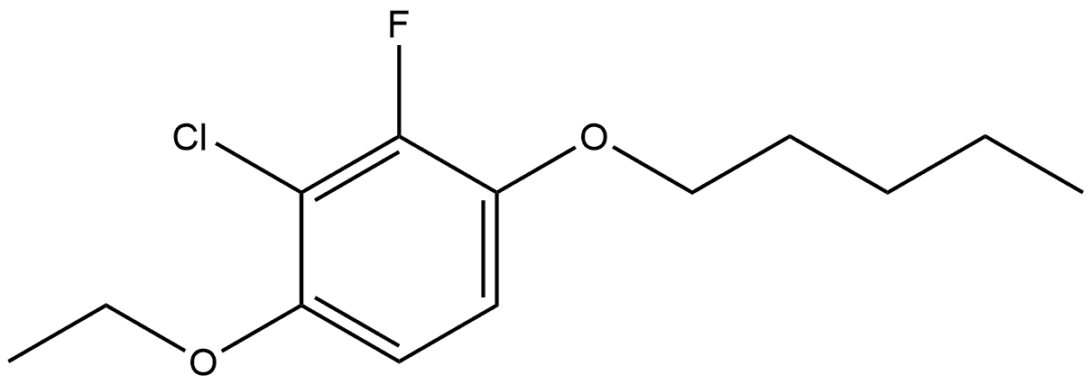 2-Chloro-1-ethoxy-3-fluoro-4-(pentyloxy)benzene Structure