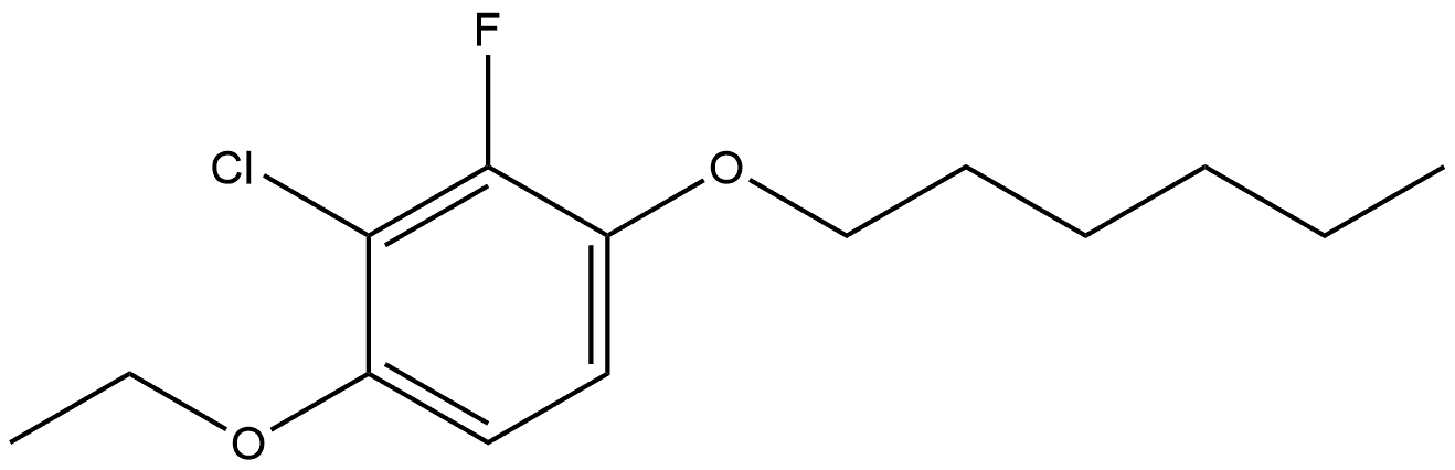 2-Chloro-1-ethoxy-3-fluoro-4-(hexyloxy)benzene Structure