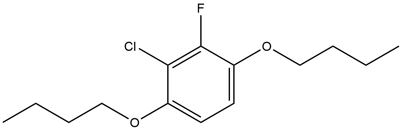 1,4-Dibutoxy-2-chloro-3-fluorobenzene Structure