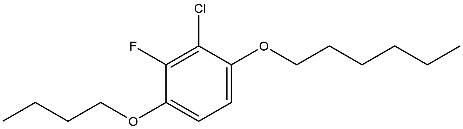 1-Butoxy-3-chloro-2-fluoro-4-(hexyloxy)benzene Structure