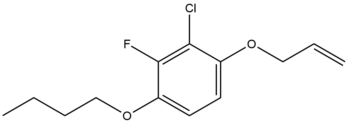 1-Butoxy-3-chloro-2-fluoro-4-(2-propen-1-yloxy)benzene Structure