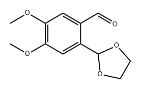 Benzaldehyde, 2-(1,3-dioxolan-2-yl)-4,5-dimethoxy- Structure