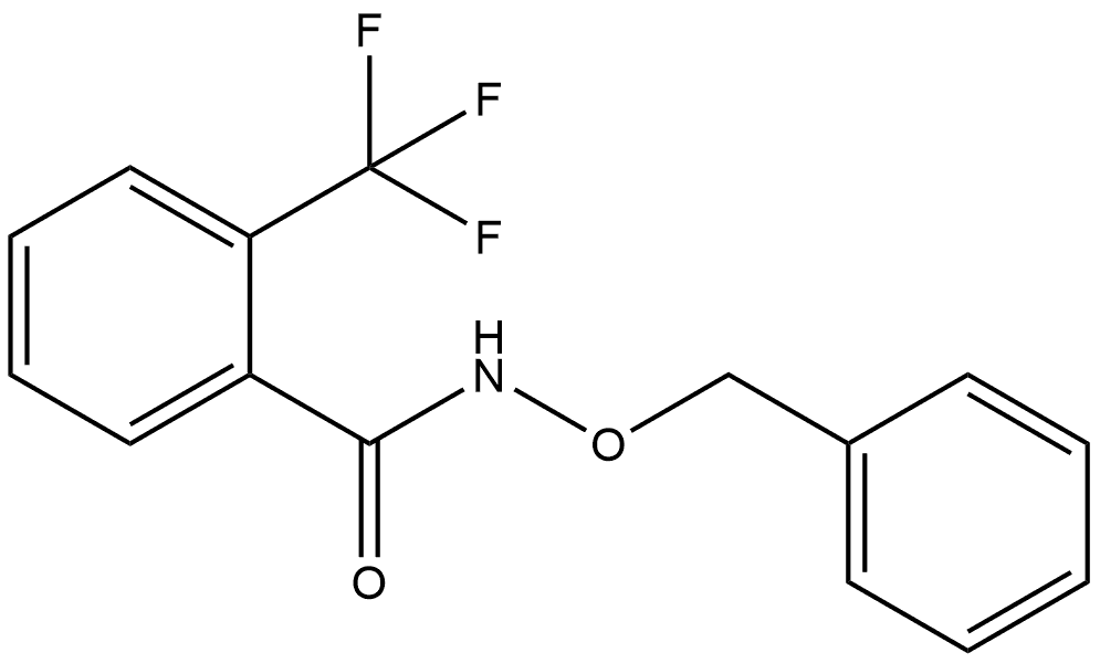 N-(Phenylmethoxy)-2-(trifluoromethyl)benzamide Structure