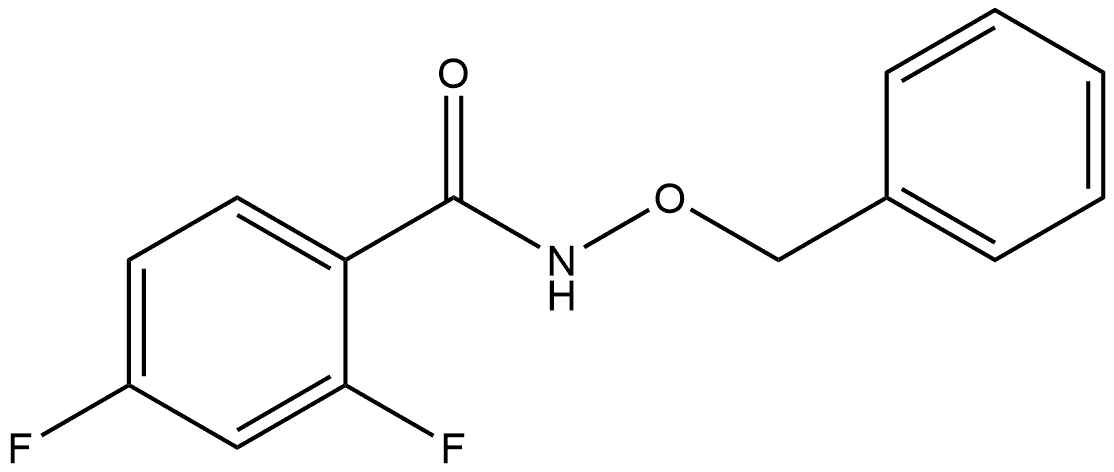 2,4-Difluoro-N-(phenylmethoxy)benzamide Structure