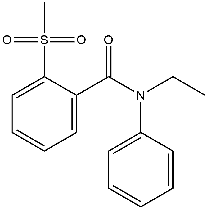 N-Ethyl-2-(methylsulfonyl)-N-phenylbenzamide Structure