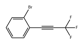 Benzene, 1-bromo-2-(3,3,3-trifluoro-1-propyn-1-yl)- 구조식 이미지