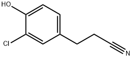 3-Chloro-4-hydroxyphenylpropanenitrile Structure