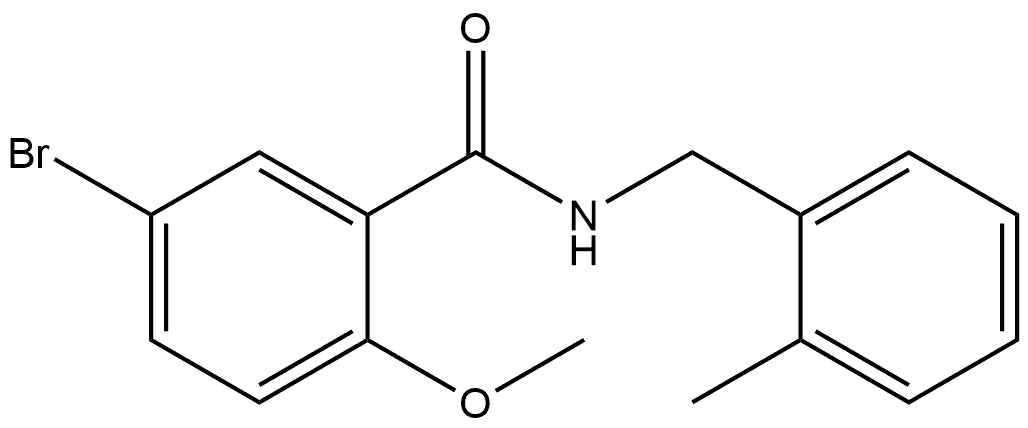 5-Bromo-2-methoxy-N-[(2-methylphenyl)methyl]benzamide Structure