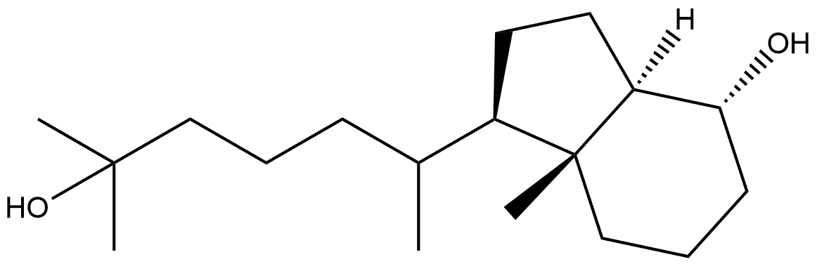 1H-Indene-1-pentanol, octahydro-4-hydroxy-α,α,ε,7a-tetramethyl-, [1R-[1α(R*),3aβ,4β,7aα]]- (9CI) 구조식 이미지