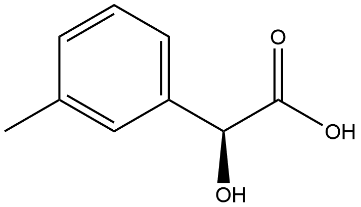 Benzeneacetic acid, α-hydroxy-3-methyl-, (αS)- Structure