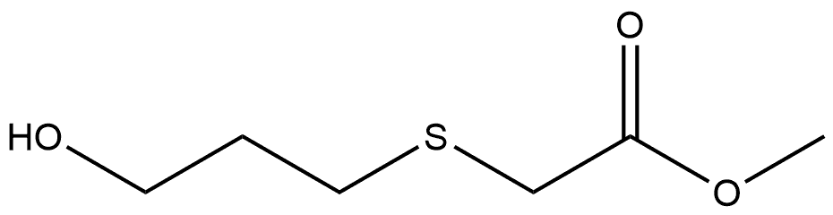 Methyl 2-[(3-hydroxypropyl)thio]acetate Structure