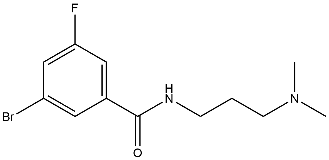 3-Bromo-N-[3-(dimethylamino)propyl]-5-fluorobenzamide Structure