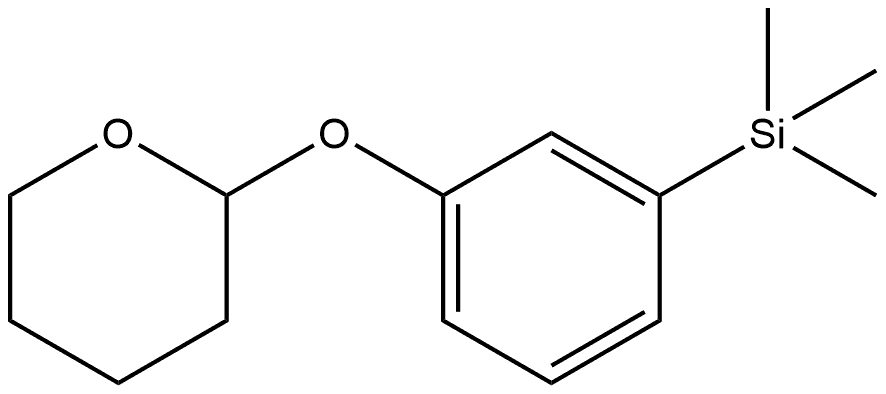 Tetrahydro-2-[3-(trimethylsilyl)phenoxy]-2H-pyran Structure