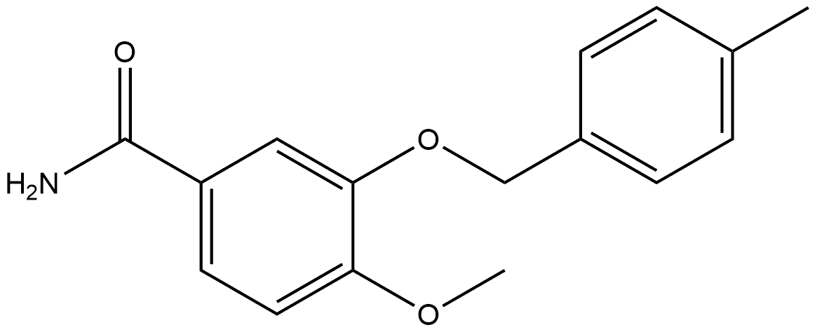 4-Methoxy-3-[(4-methylphenyl)methoxy]benzamide Structure