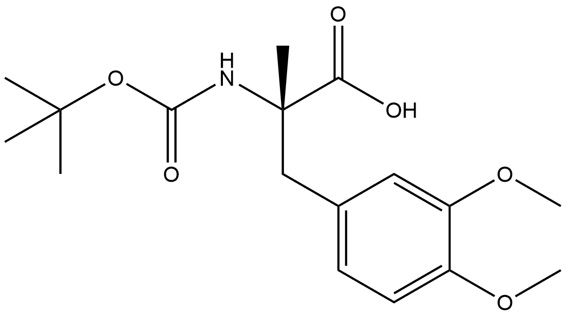 N-[(1,1-dimethylethoxy)carbonyl]-3-methoxy-O,a-dimethyl- L-Tyrosine 구조식 이미지