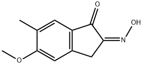1H-Indene-1,2(3H)-dione, 5-methoxy-6-methyl-, 2-oxime, (Z)- (9CI) Structure