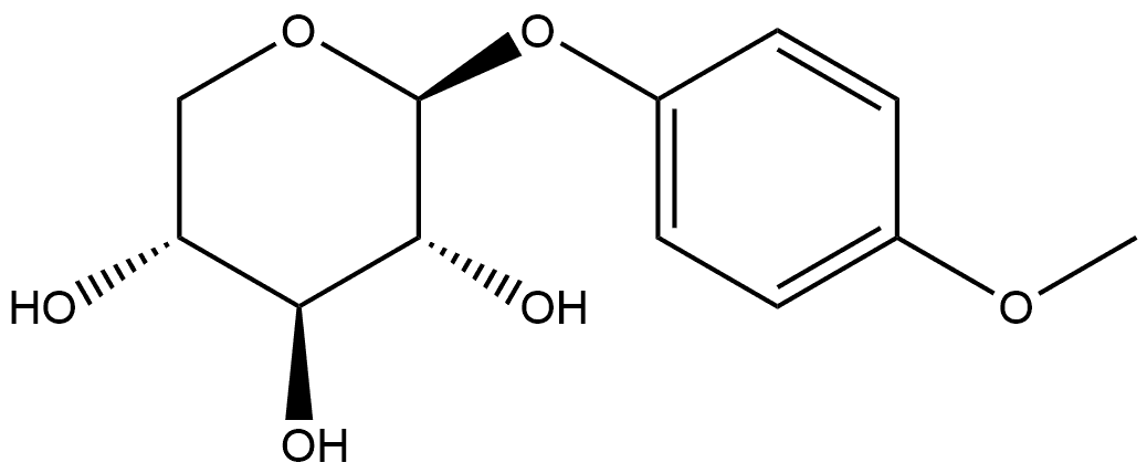 β-D-Xylopyranoside, 4-methoxyphenyl Structure