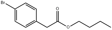 Benzeneacetic acid, 4-bromo-, butyl ester 구조식 이미지