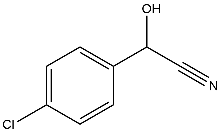 Benzeneacetonitrile, 4-chloro-α-hydroxy- Structure