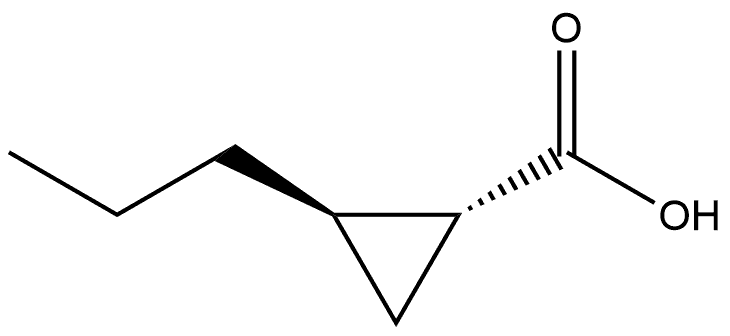 (1S,2R)-2-Propylcyclopropanecarboxylic acid Structure