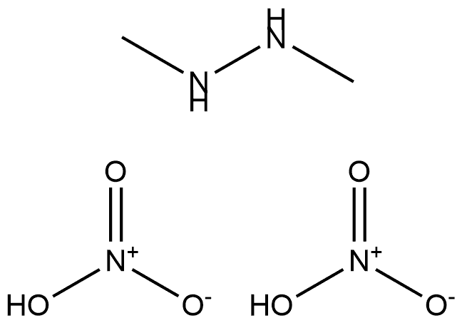 Hydrazine, 1,2-dimethyl-, nitrate (1:2) (ACI) Structure