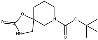 1-Oxa-3,7-diazaspiro[4.5]decane-7-carboxylic acid, 2-oxo-, 1,1-dimethylethyl ester Structure