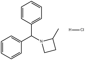 Azetidine, 1-(diphenylmethyl)-2-methyl-, hydrochloride (1:1) Structure