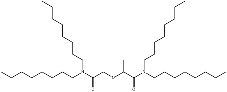 Propanamide, 2-[2-(dioctylamino)-2-oxoethoxy]-N,N-dioctyl- Structure