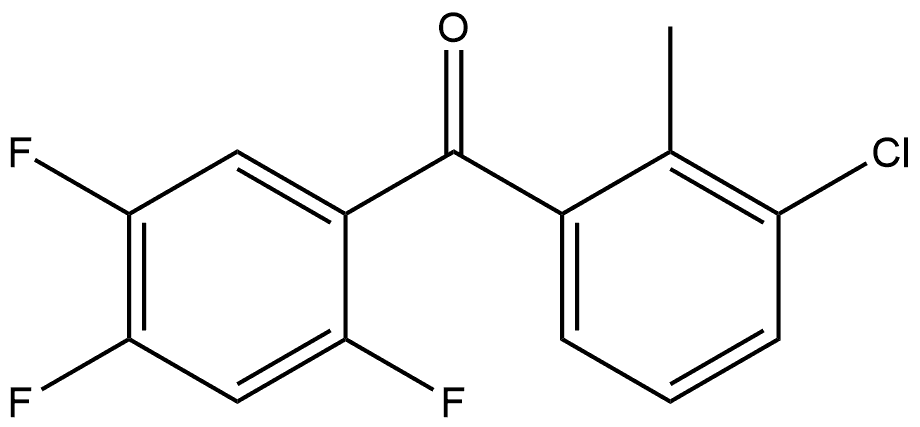 Methanone, (3-chloro-2-methylphenyl)(2,4,5-trifluorophenyl)- Structure