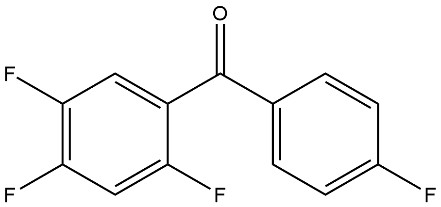 Methanone, (4-fluorophenyl)(2,4,5-trifluorophenyl)- Structure