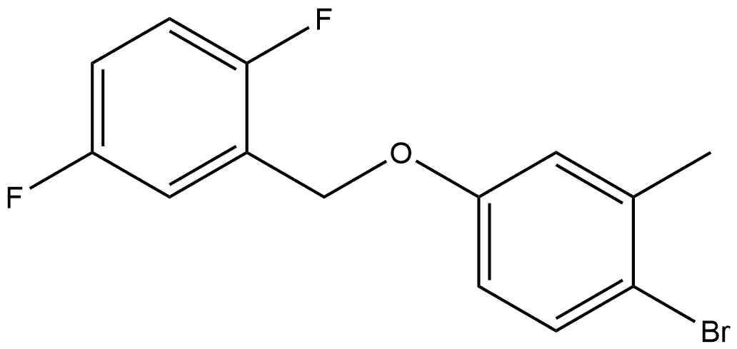 Benzene, 1-bromo-4-[(2,5-difluorophenyl)methoxy]-2-methyl- 구조식 이미지