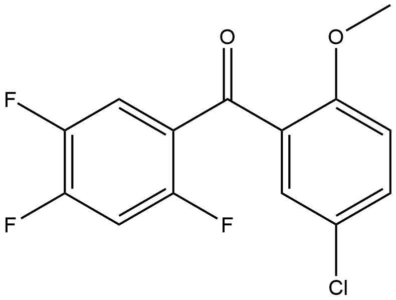 Methanone, (5-chloro-2-methoxyphenyl)(2,4,5-trifluorophenyl)- Structure