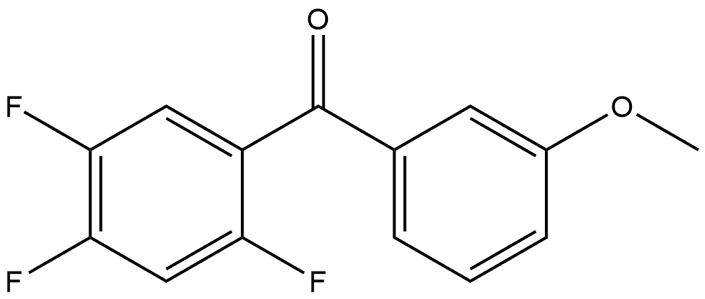 Methanone, (3-methoxyphenyl)(2,4,5-trifluorophenyl)- Structure