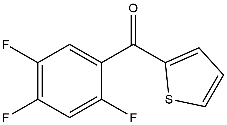 2-Thienyl(2,4,5-trifluorophenyl)methanone Structure