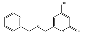 2(1H)-Pyridinone, 4-hydroxy-6-[(phenylmethoxy)methyl]- Structure